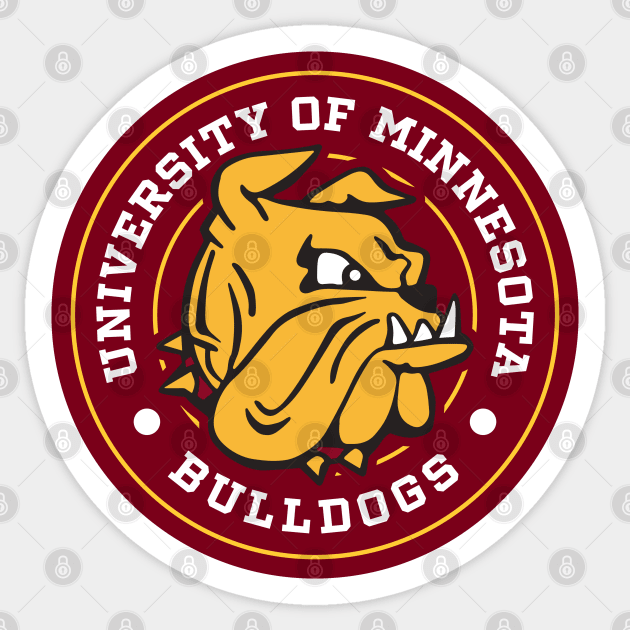 Bulldogs - Circle Design Sticker by Josh Wuflestad